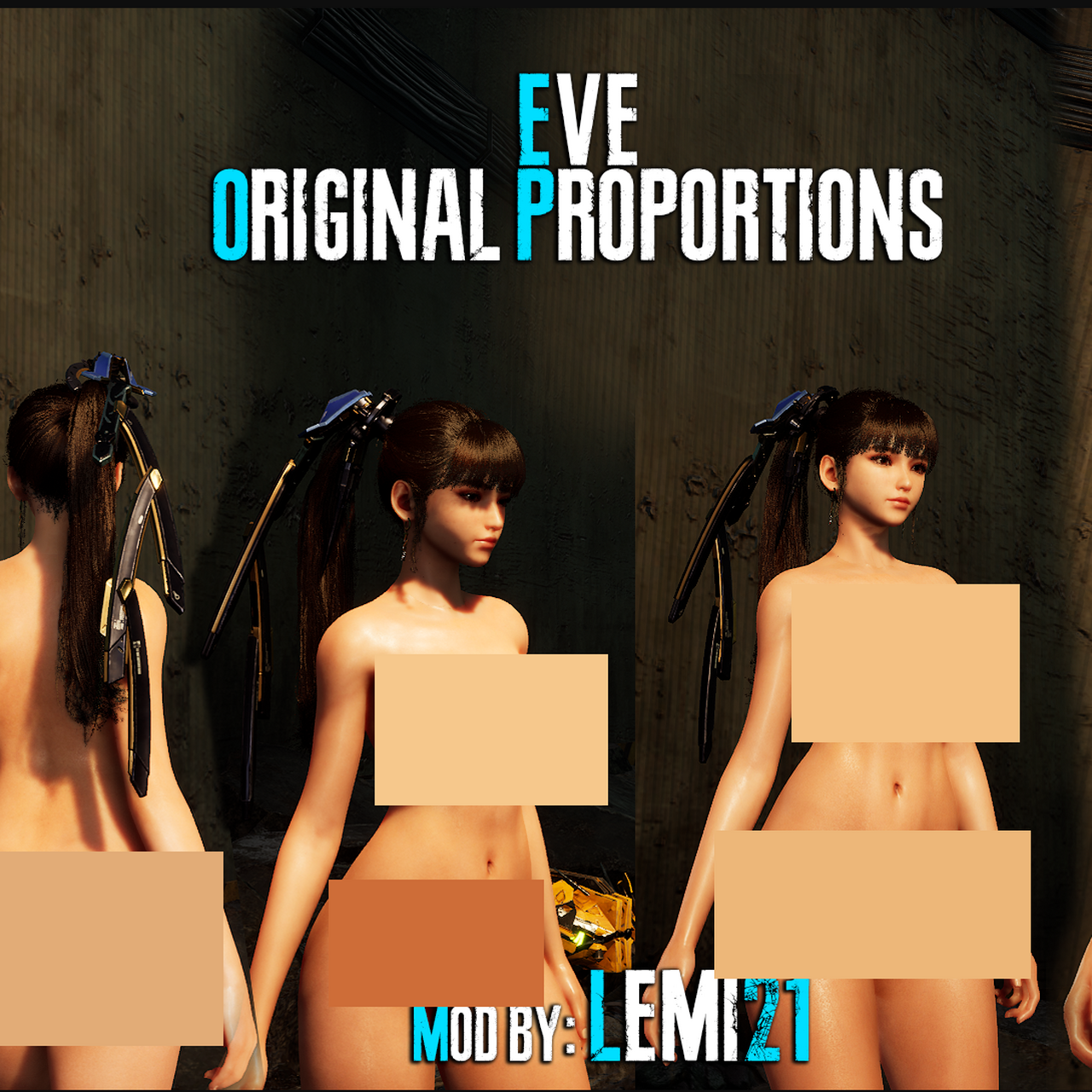 Nude Eve Original Proportions